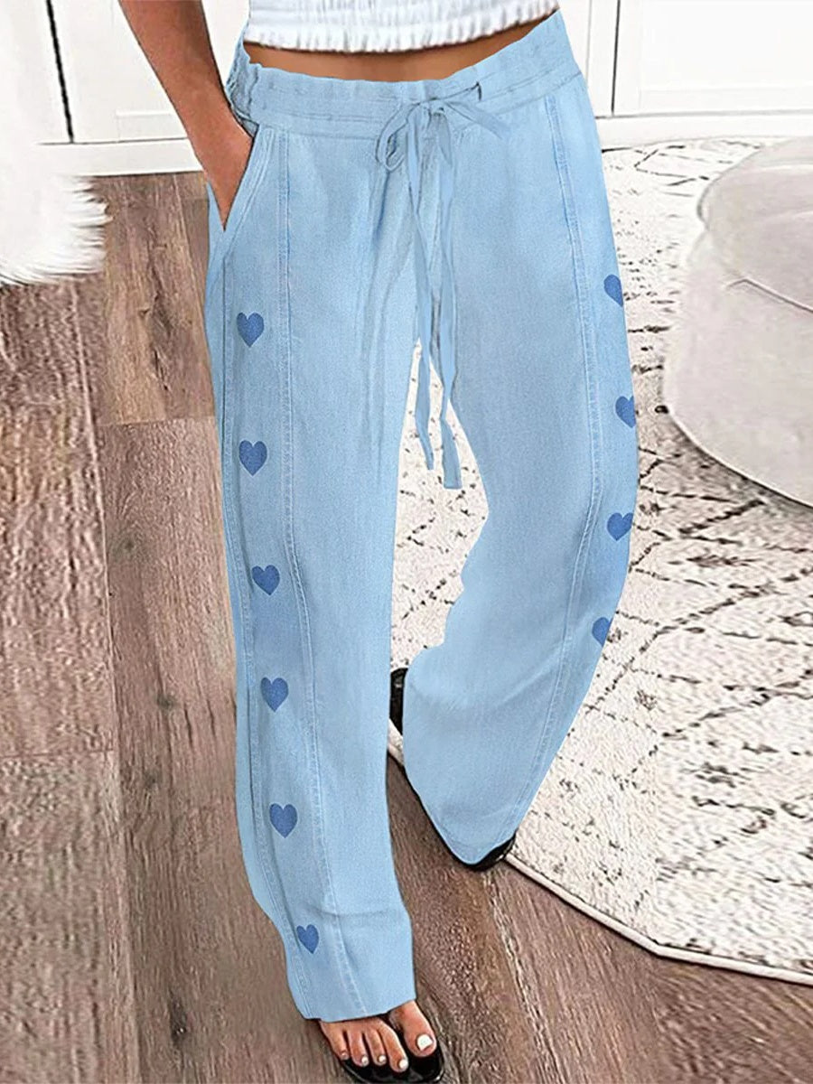 Fresh Blue Side Pocket Pants