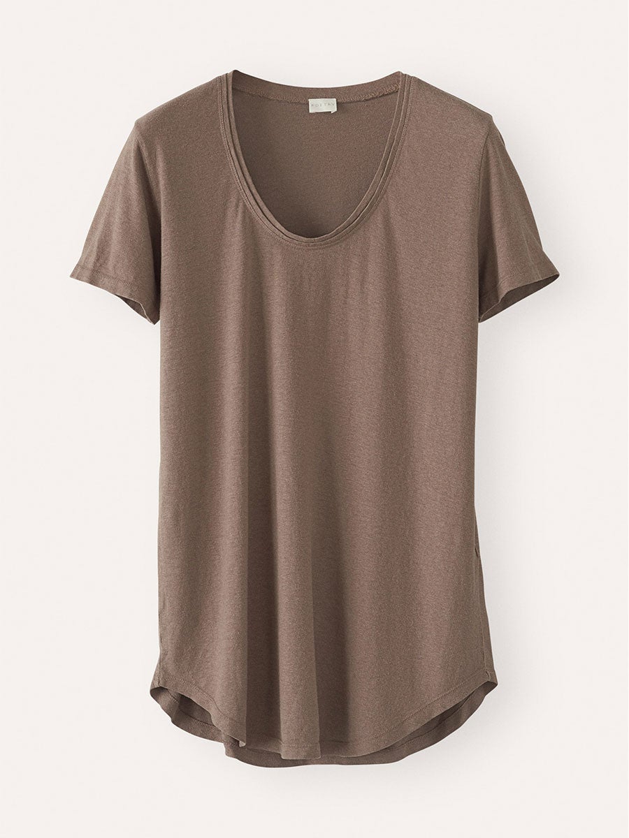 White Solid Round Neck Casual Blouse