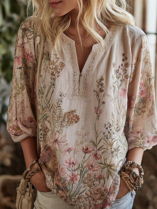 Sweet Pink 3/4 Sleeve Top