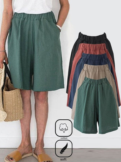 Cotton Casual Straight Pants