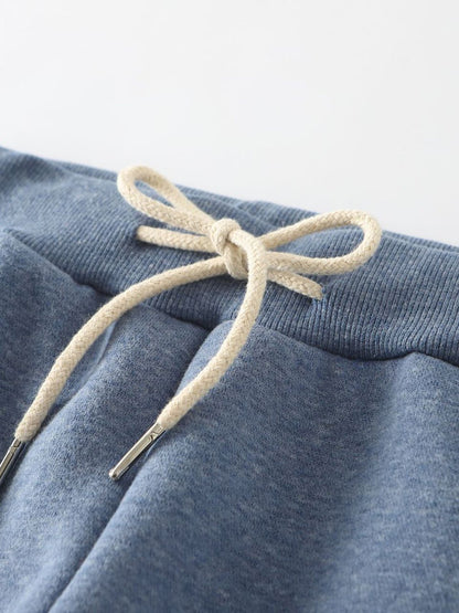 Cotton Casual Elastic Solid Casual Warm Pants