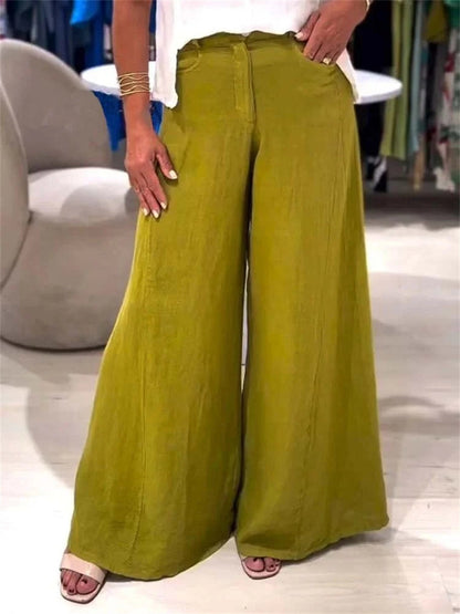 Women's Cotton And Linen Casual Pants