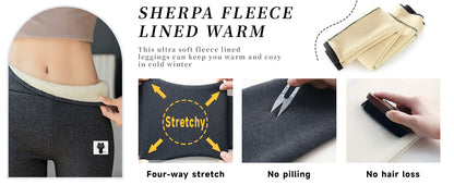 Sherpa Fleece Lined Warm Leggings