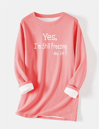 I'm Cold Warm Sherpa Lined Fleece Sport Sweatshirt