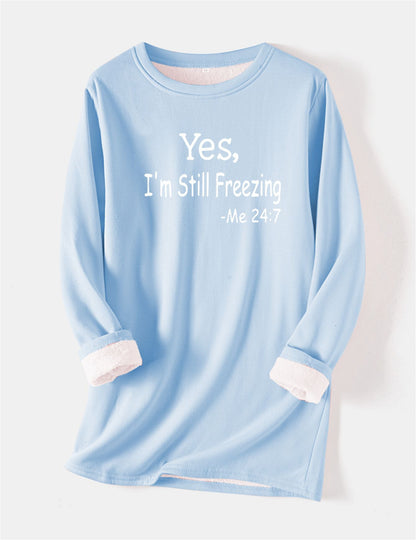 I'm Cold Warm Sherpa Lined Fleece Sport Sweatshirt