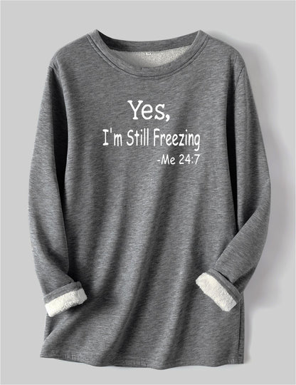 I'm Cold Warm Sherpa Lined Fleece Sport Sweatshirt