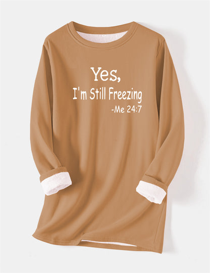I'm Cold Warm Sherpa Lined Fleece Sport Sweatshirt