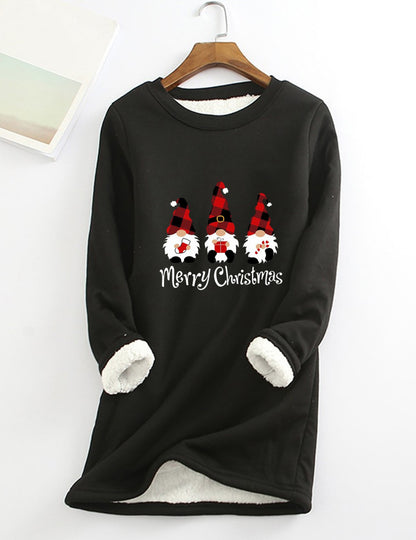 Christmas Elements Warm Sherpa Lined Fleece Sport Sweatshirt