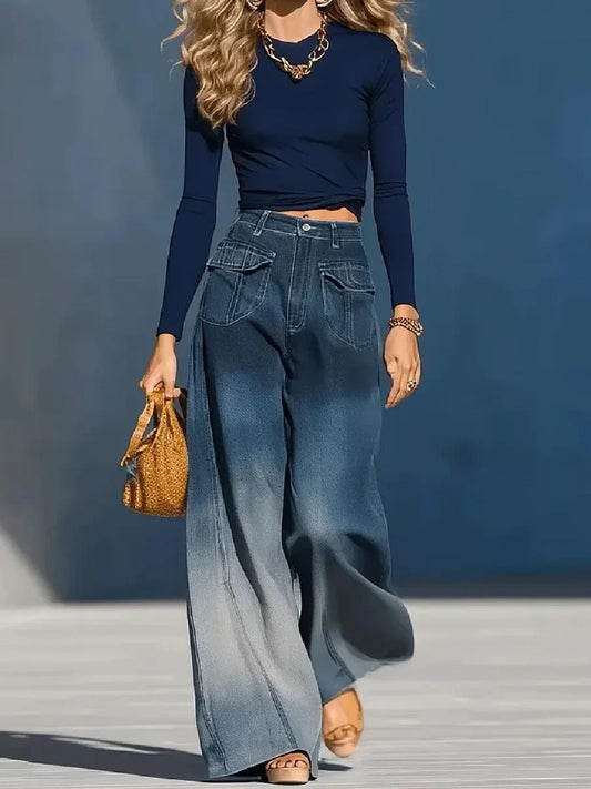 Women's Casual Washed Jeans