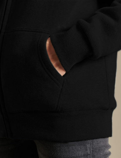 Casual Full Zip Up Sherpa Lined Jacket