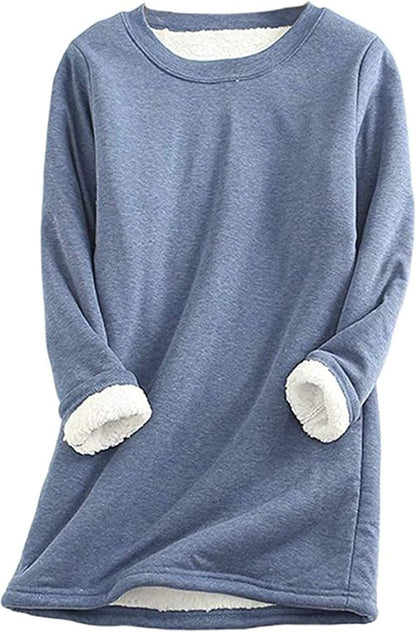 Warm Sherpa Lined Fleece Sport Sweatshirt