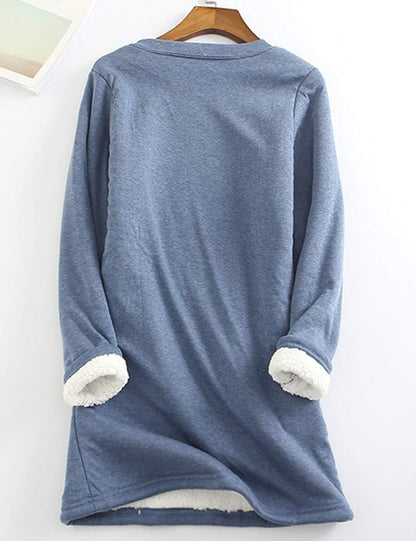 Warm Sherpa Lined Fleece Sport Sweatshirt