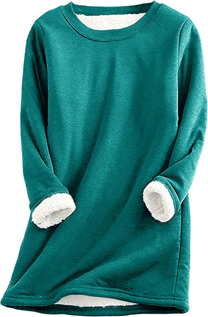 Warm Sherpa Lined Fleece Sport Sweatshirt