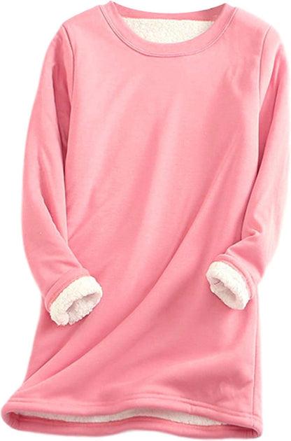 Warm Sherpa Lined Fleece Sport Sweatshirt