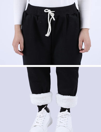 Sherpa Lined Sweatpants Joggers Pants