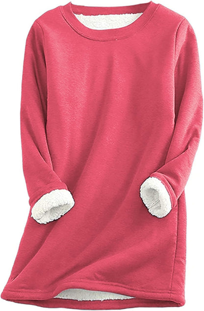 Warm Sherpa Lined Fleece Sport Sweatshirt
