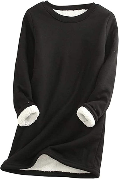 Warm Sherpa Lined Fleece Sport Sweatshirt