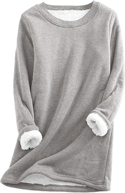 Warm Sherpa Lined Fleece Sport Sweatshirt