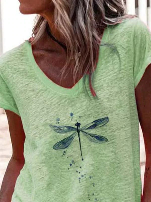 Printed Casual Short Sleeve Shirts & Tops