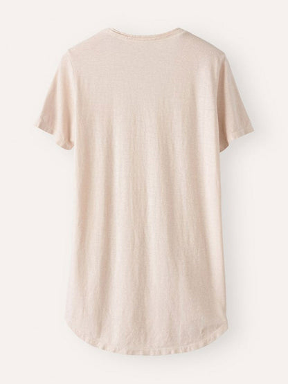 White Solid Round Neck Casual Blouse