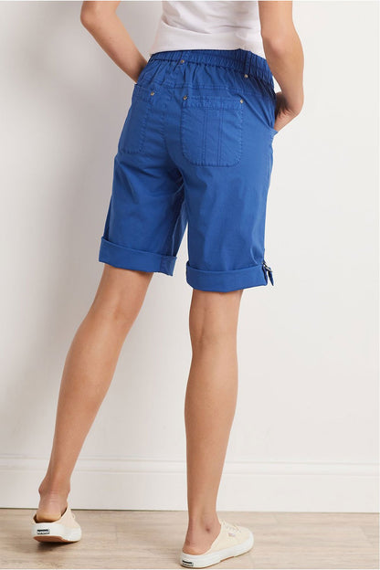 Solid Casual Sun Cargo Shorts